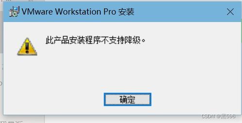 VMware安裝遇阻 深度解析“該產品不支持降級”問題